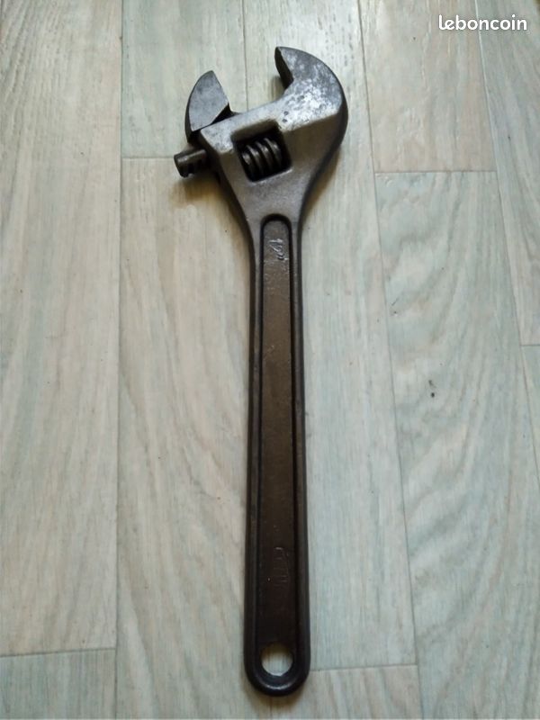 Ancienne Clé Anglaise Réglable – Armée Française 41/w/448, Acier