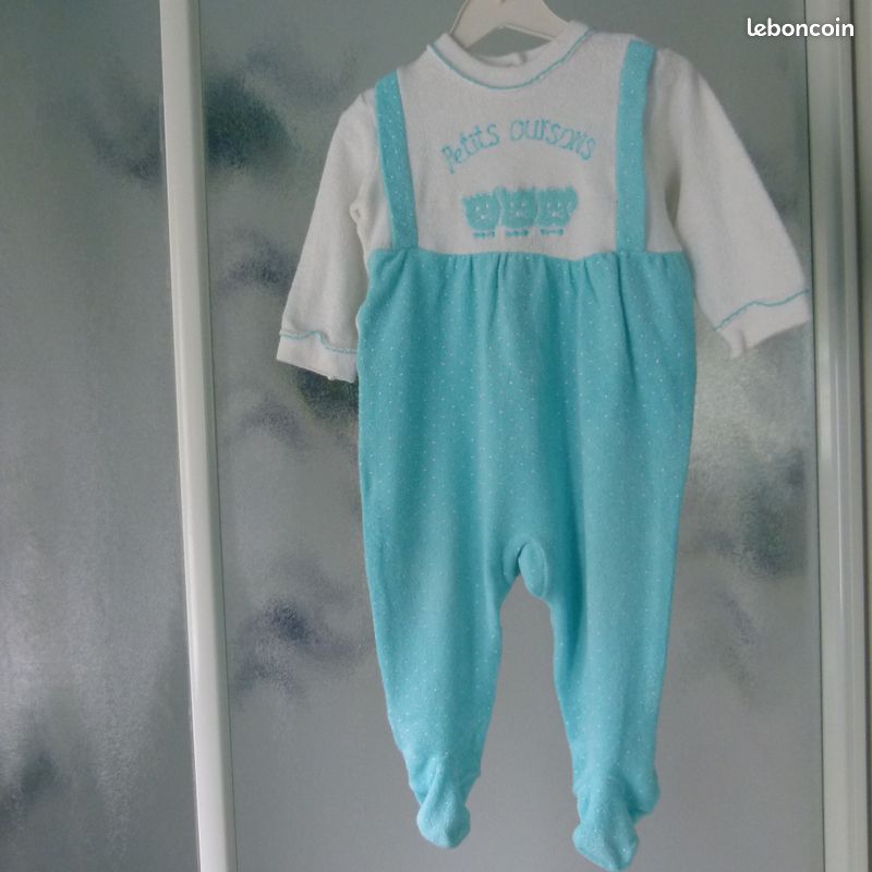 Pyjama mixte "petits oursons" T.12 mois (80 cm) (image 2)