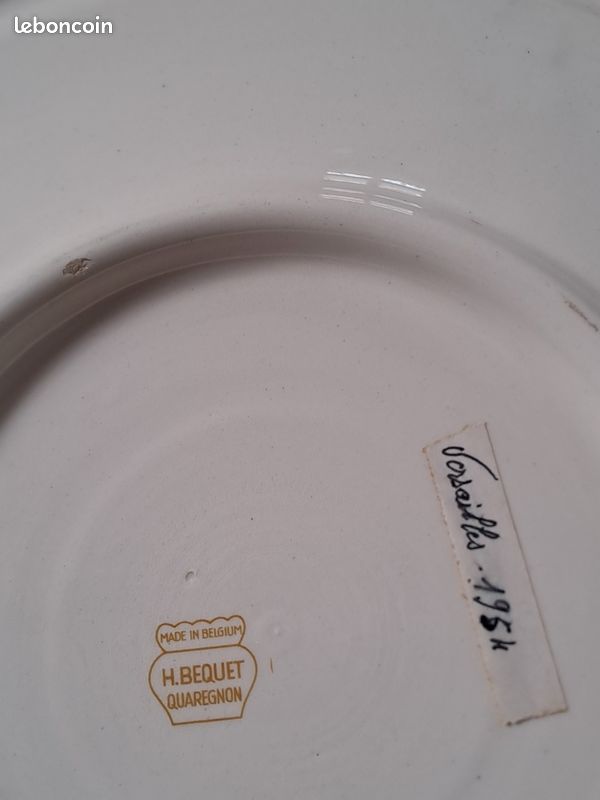 Plat décoration à suspendre, diamètre 33cm, céramique décorée (image 2)
