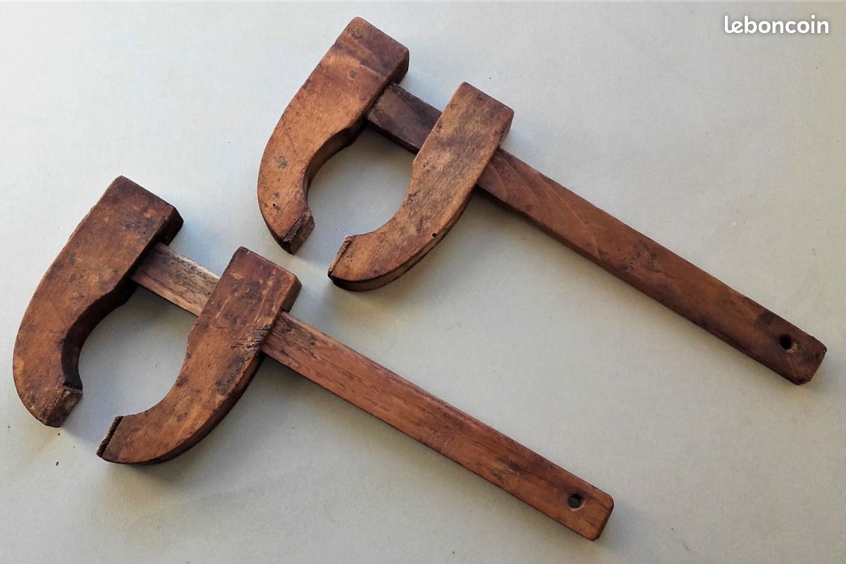 Sargent/torniquet Manche Bois 250 X 50 Mm. Clips Pour Bois