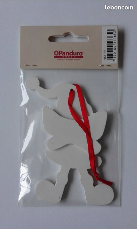 ♥ NEUF – 2 décors de Noël en bois à suspendre pour sapin ou cadeaux (image 5)