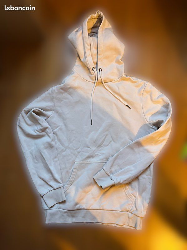 Pull blanc GEMO taille S (image 1)