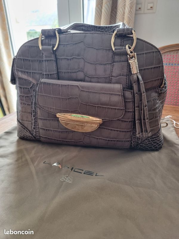 Sac LANCEL Adjani croco Accessoires Bagagerie