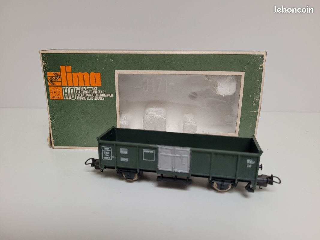Wagon Tombereau Lima - Modèle De Train Miniature - Parfait état - Occasion - Fabriqué En France