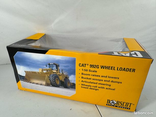Norscot Caterpillar Cat 992G Wheel Loader 1/50 Scale DieCast Model 55115 New Box