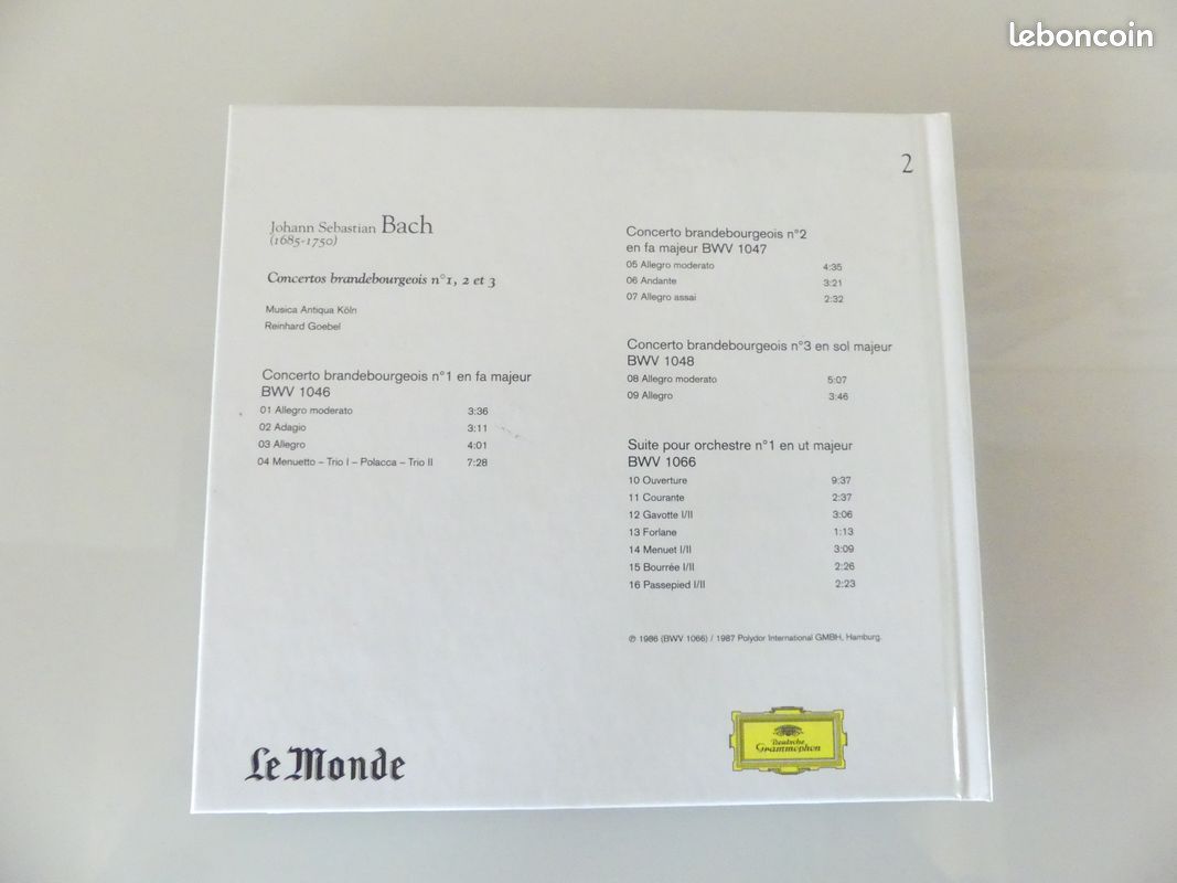 BACH concertos Brandebourgeois 1,2,3 (image 2)