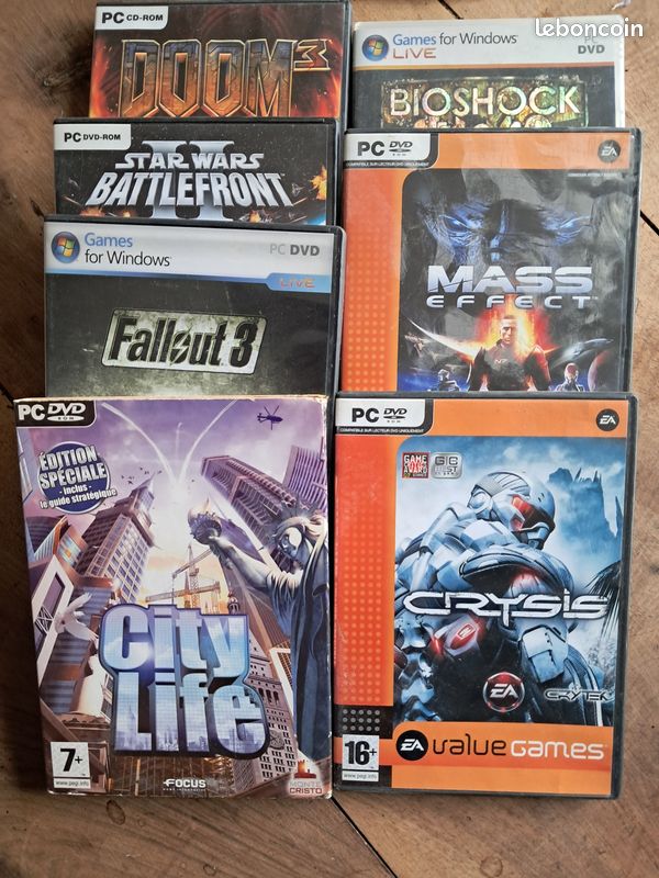 Jeux pc lot de 7 jeux (image 1)