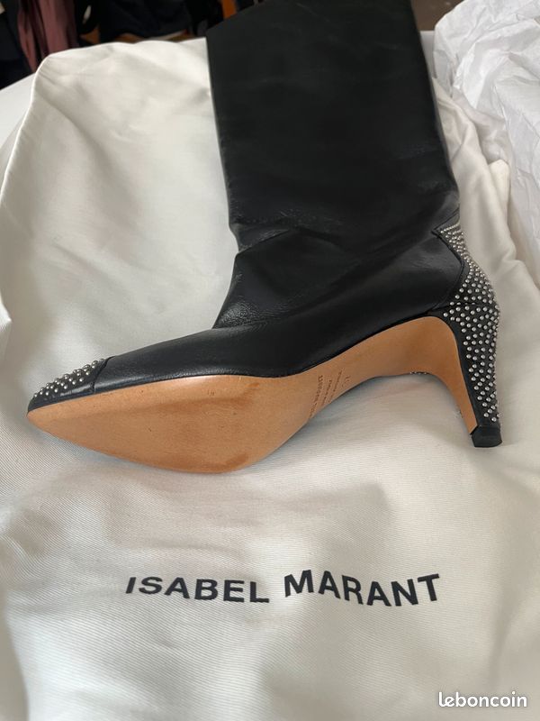 Bottes 37 cuir noires neuves Isabel Marant (image 6)