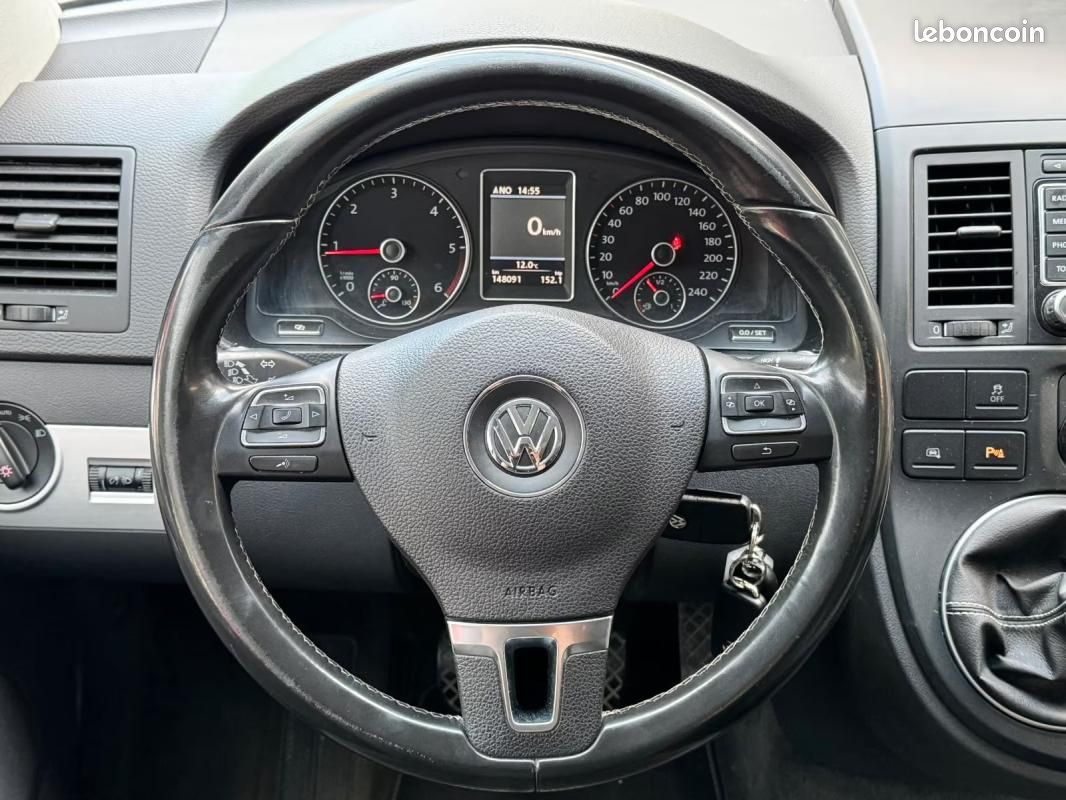 Volkswagen T5 Multivan 2.0 TDI 179 CH BVM - VOLANT EN CUIR 7 Places Bluetooth Régulateur (image 10)