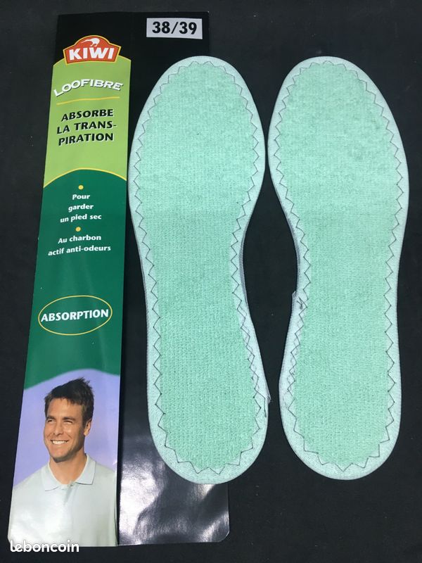 Semelle Intérieure KIWI LOOFIBRE Pointure 38/39 - Vert - Isolation Thermique - Neuf