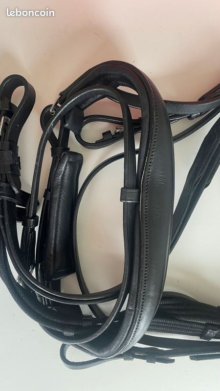 Filet noir HMK d’équitation (image 3)