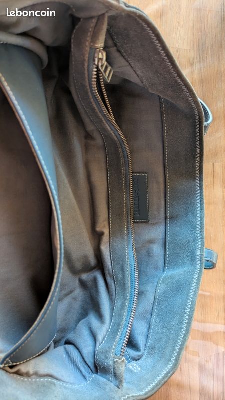 Sac cabas Zadig et Voltaire mick suède bleu (image 6)