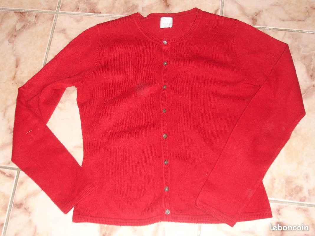 Gilet femme rouge neuf camaieu Vêtements