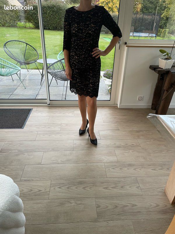 Robe Noire Molly Bracken Taille 1 - Style évasé En Polyester - Neuf Avec étiquettes