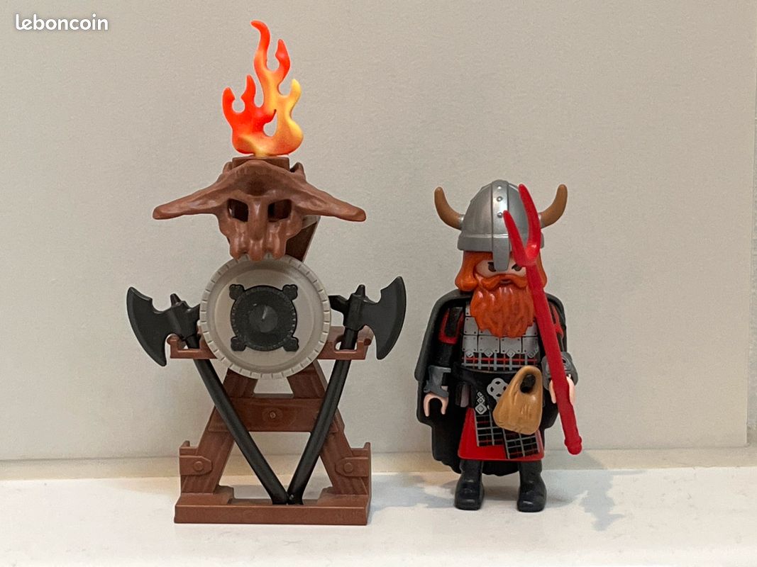 Jouet Playmobil viking avec stand armurerie (image 1)