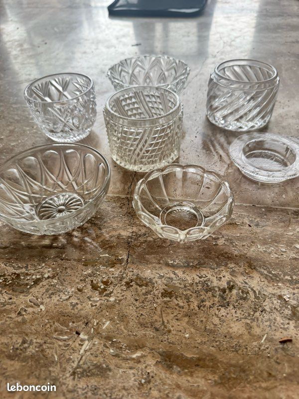 Lot 7 coupelles vintage en verre (image 4)