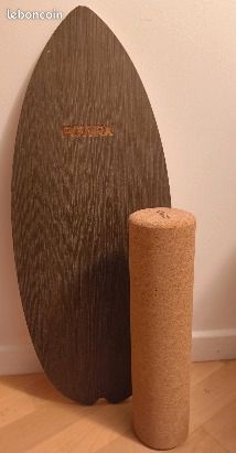 POWRX Wooden Balance Board - Surf Balance Board (image 1)