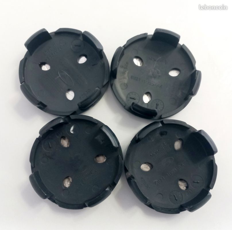 4 Cache Moyeux 60mm Auto - Compatible Ford Fiesta Ecosport Focus ST Logo 2009-2022