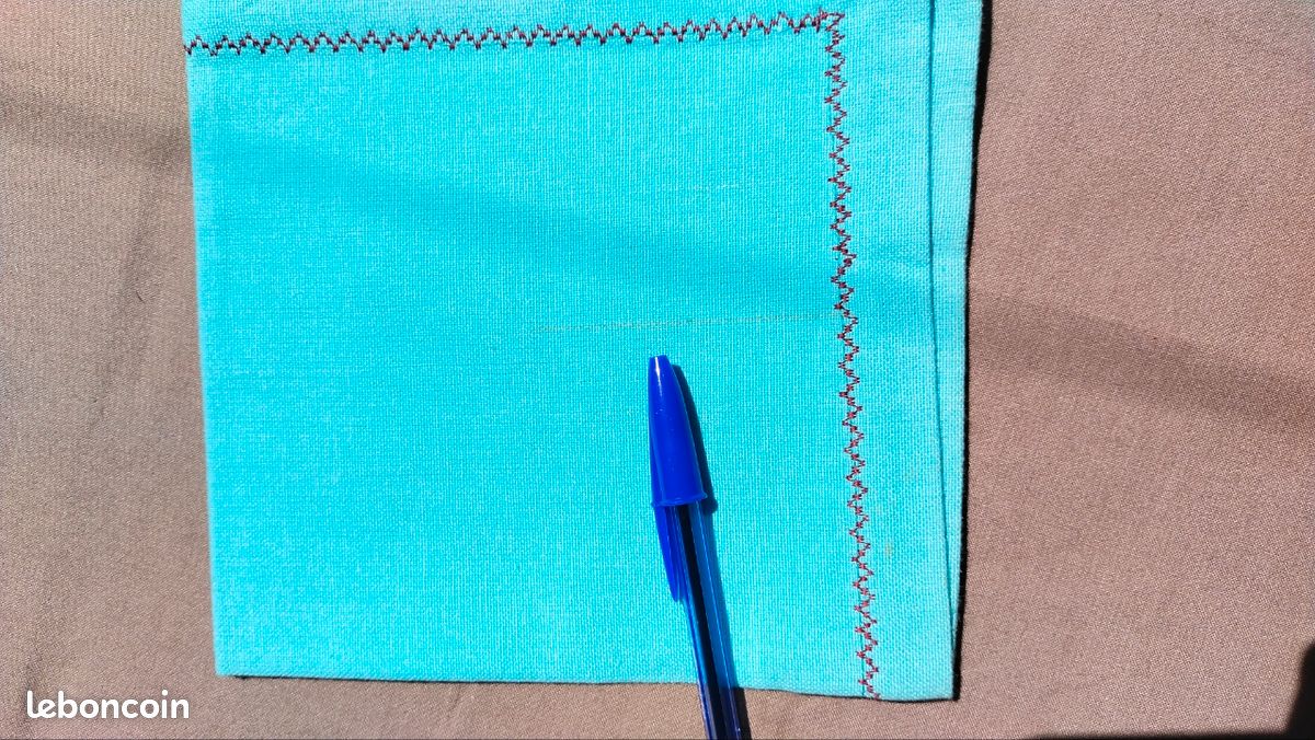 5 serviettes de table turquoises (image 8)