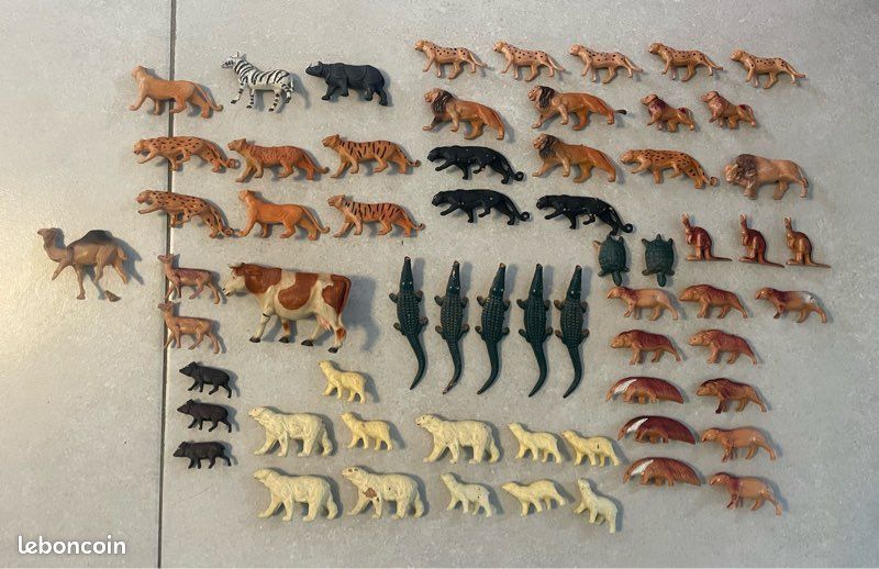 Lot D'animaux Sauvages Clairet – Zoo, Savane, Cirque – Vintage France