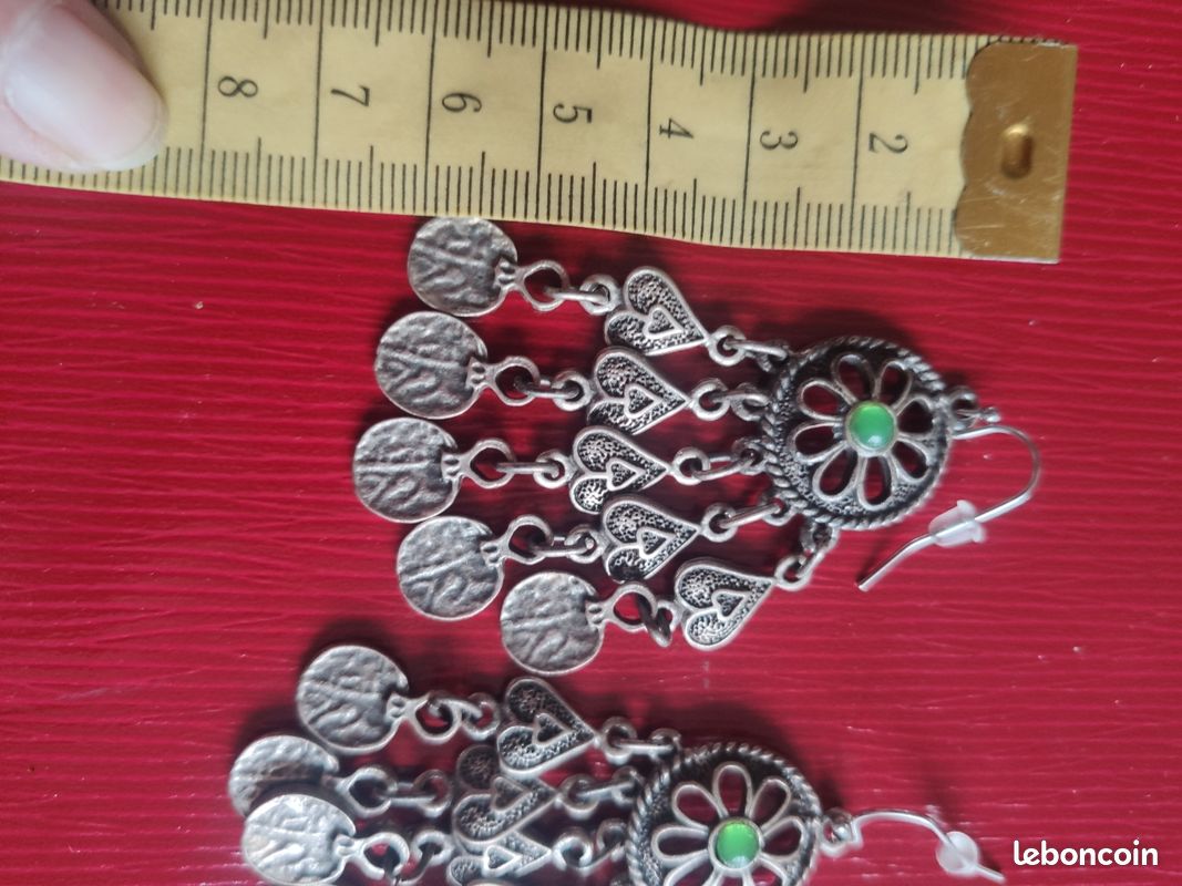 Boucles d'oreilles tribales Kazakhstan (image 11)