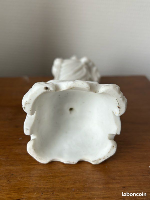 Saint Joseph statuette ancienne biscuit porcelaine hauteur 17,5cm (15) (image 6)