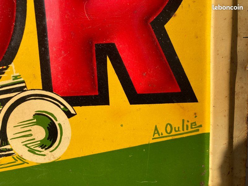 Plaque publicitaire année 1930 d’époque (image 3)