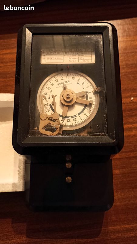 Commutateur Horaire Ancien SAUTER - Horloge Double Tarif Pour Comptage Basse Tension