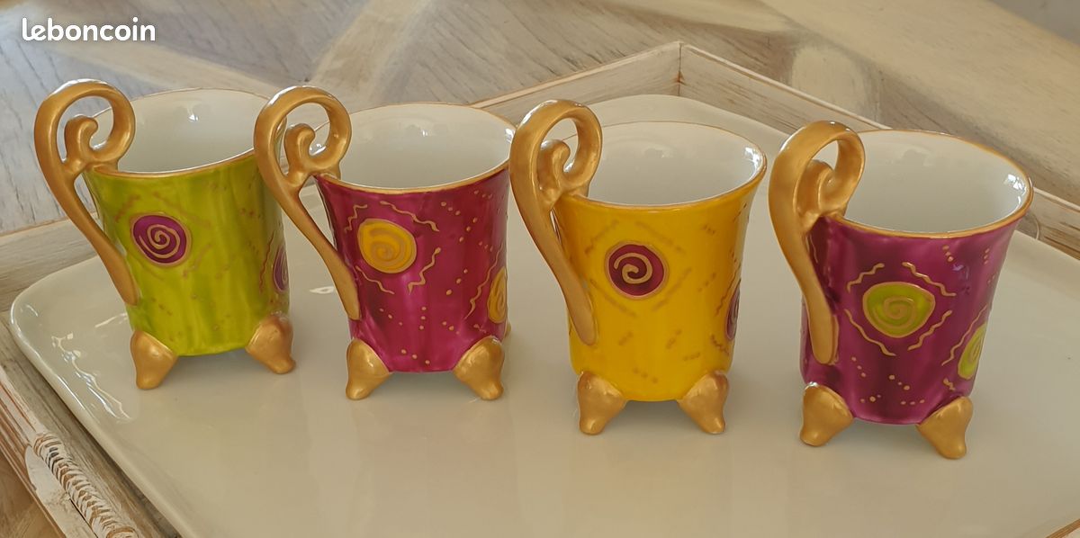 Tasses à café deco main (image 1)