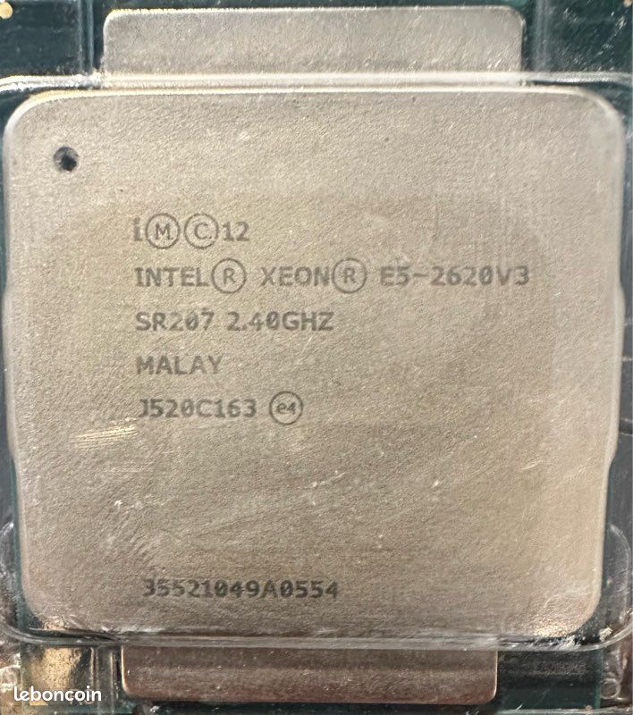 Processeur Intel Xeon E5-2620 v3 – 6 cœurs / 12 threads (image 1)