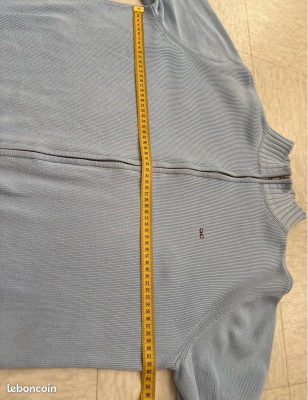 Gilet bleu ciel zippé Eden Park Team - L (image 11)