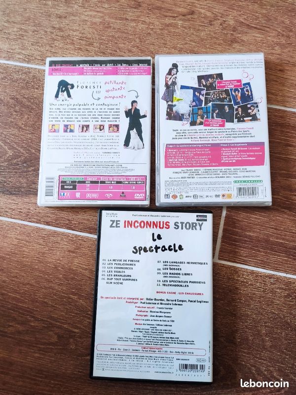 Lot de 3 dvds humour les inconnus et Florence Foresti (image 2)