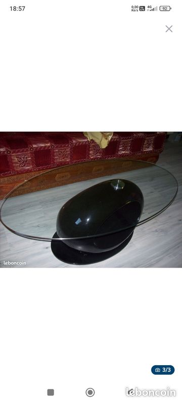 Table basse en verre (image 1)
