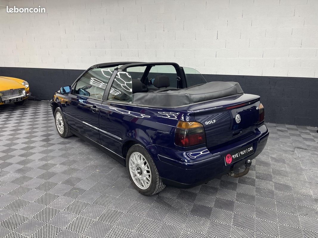 VOLKSWAGEN GOLF Cabriolet 1.6i IV 4 CABRIOLET 110 ch historique complet + peinture neuve garantie 12 mois (image 2)