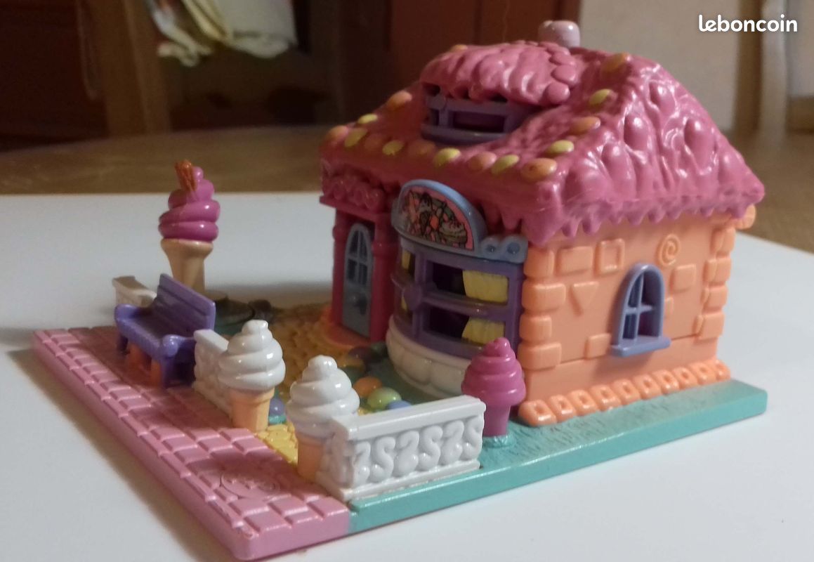 Polly Pocket Mattel, Saloon De Glace Bluebird, 1995, Complet Sans Blister