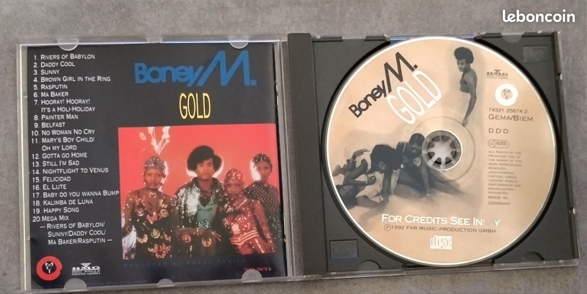 Boney M gold 20 super hits cd (image 3)
