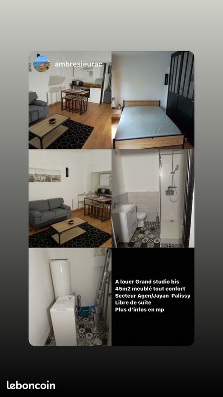 Appartement 1 pièce 45 m² · à Agen · 45 m² · 550 €