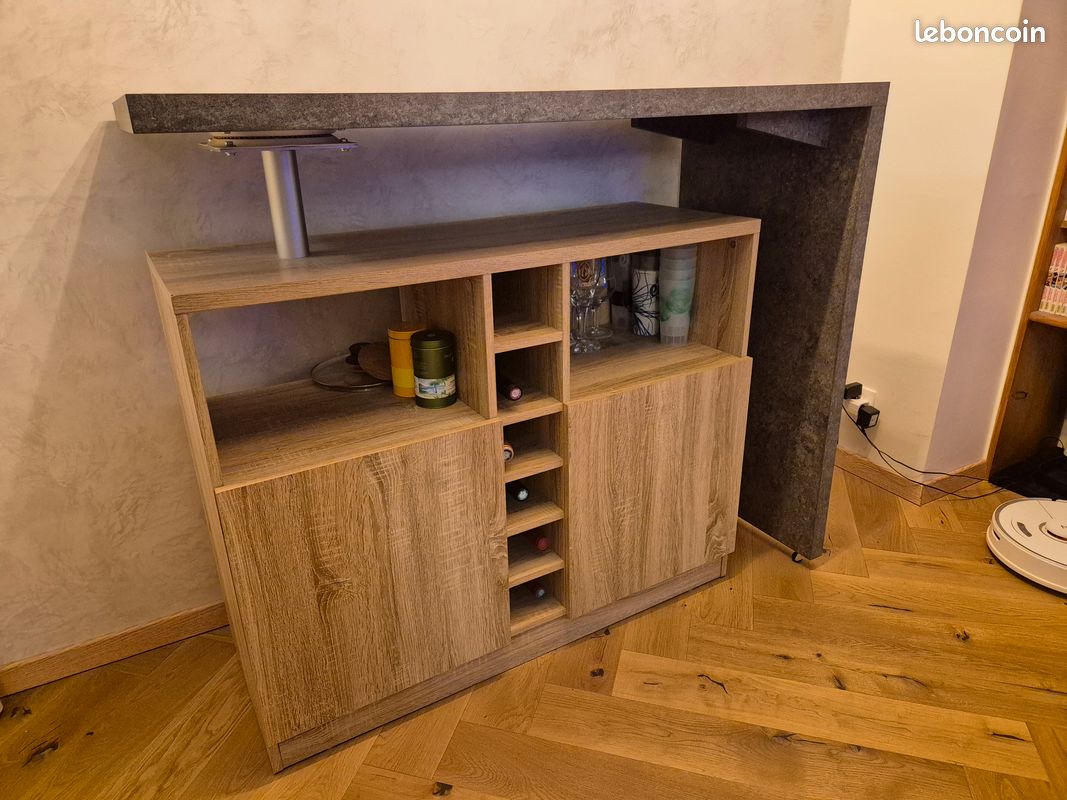 Buffet avec plateau sur pivot (image 1)