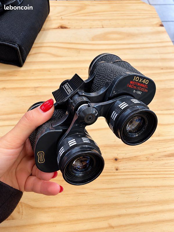 Jumelles vintage 10x40 grand angle – Fast Focus – Avec étui (image 2)
