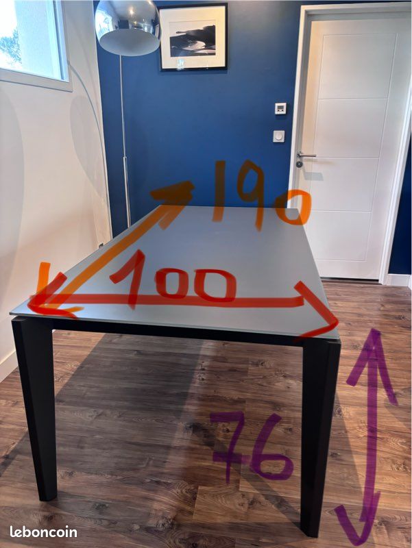 Table de salle à manger ou bureau à rallonge (image 3)