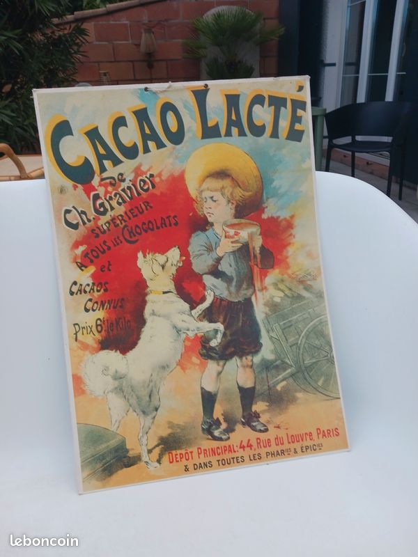 Affiche publicitaire cartonnée (image 1)