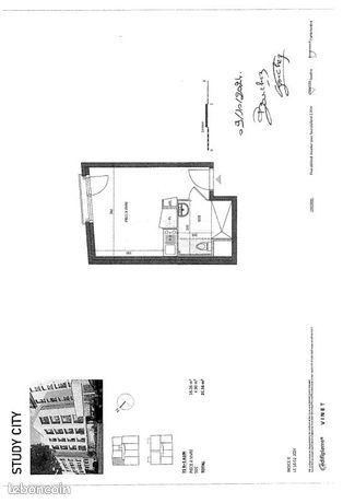 Studio 1 pièce 21 m² — 2