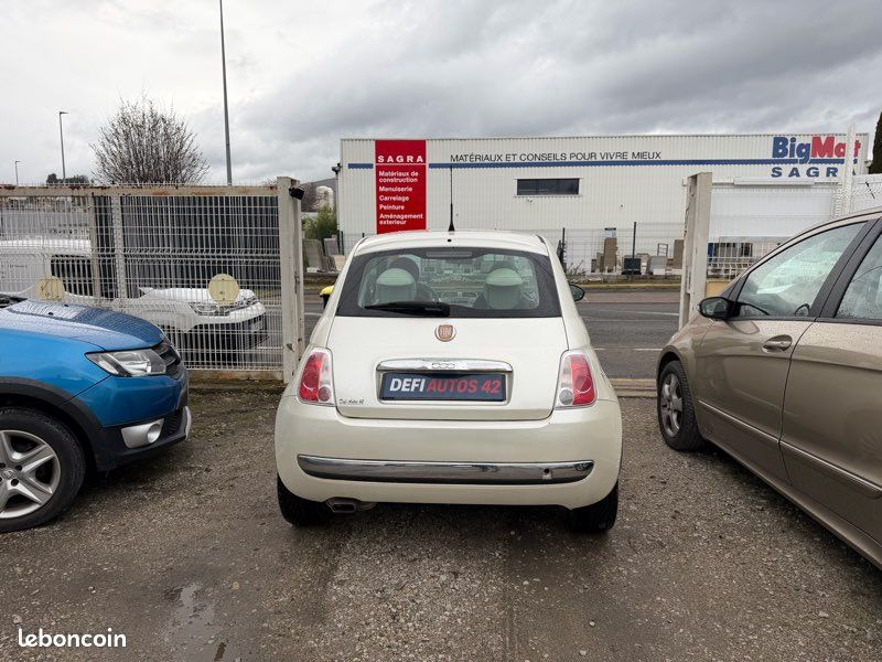 Fiat 500 1.2 69 ch. Intérieur Cuir/Clim auto bi-zone/Toit panoramique/Jantes alu– 123 500 kms. Citadine chic et intemporelle. CT OK (image 5)