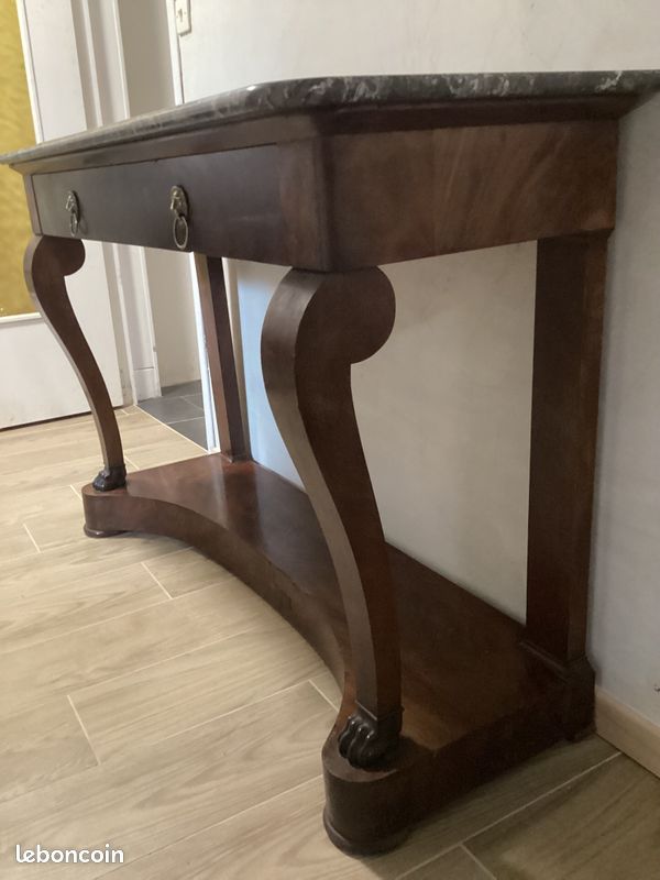 Console empire / restauration / pattes et tête de lion (image 2)