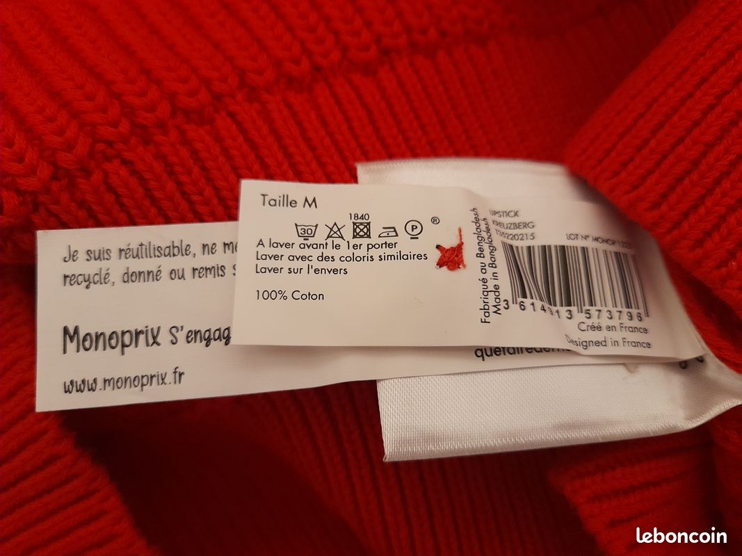 Pull rouge femme (image 4)