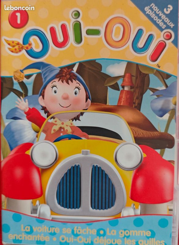 DVD Dessins Animés Oui Oui. 3 épisodes de 35 minutes (image 1)