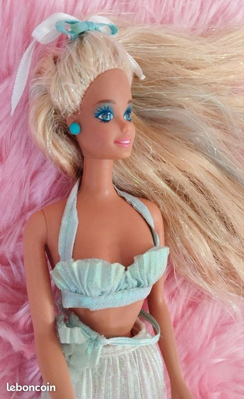 Barbie Sirène cheveux magiques Magical hair Mermaid années 90