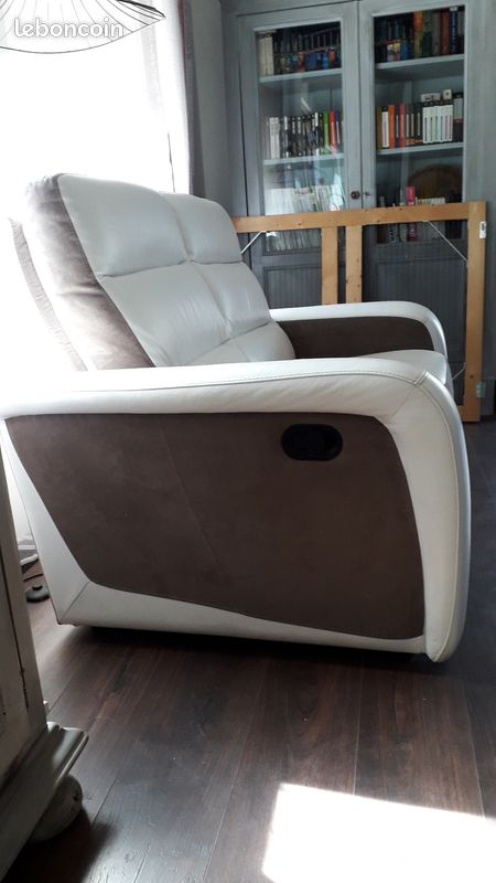 Vend canapé cuir (image 1)