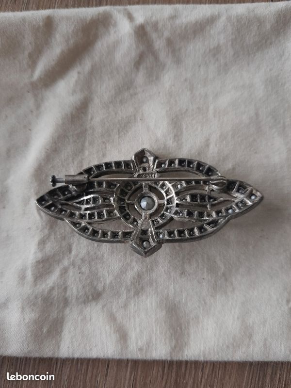 Broche En Argent Magnifique - Bijou Occasion, Couleur Argenté
