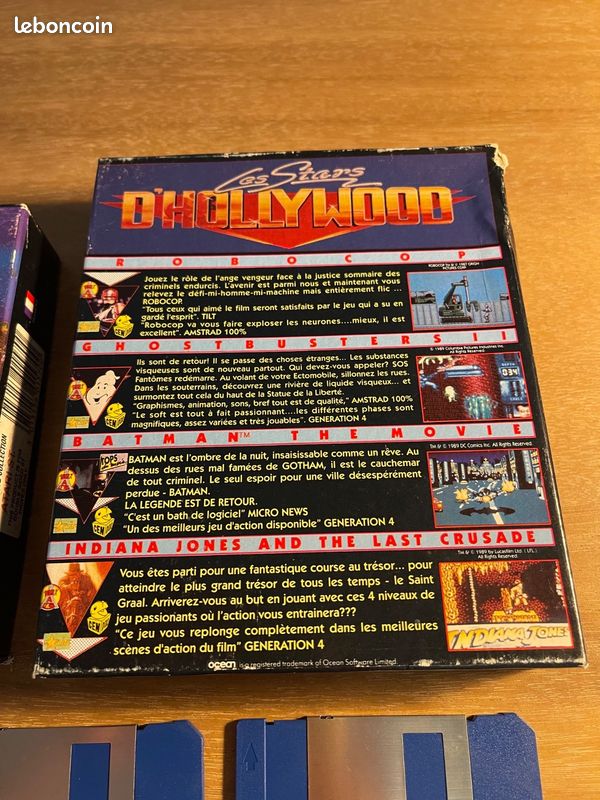 Jeu Vidéo 'Les Stars Hollywood' - 4 Jeux De Combat Pour Amstrad, Occasion, état Correct